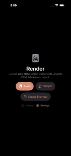 Render app settings